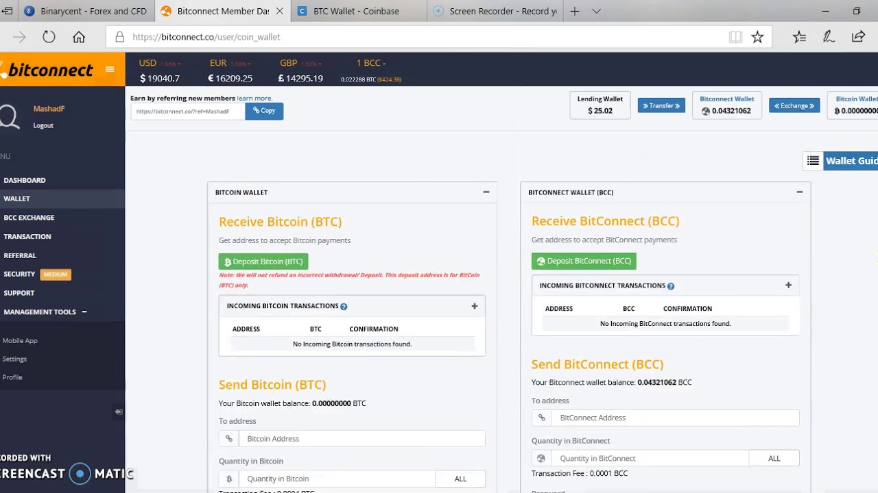 Bitconnect Tutorial. Buy Bitcoin and make your first Bitconnect loan