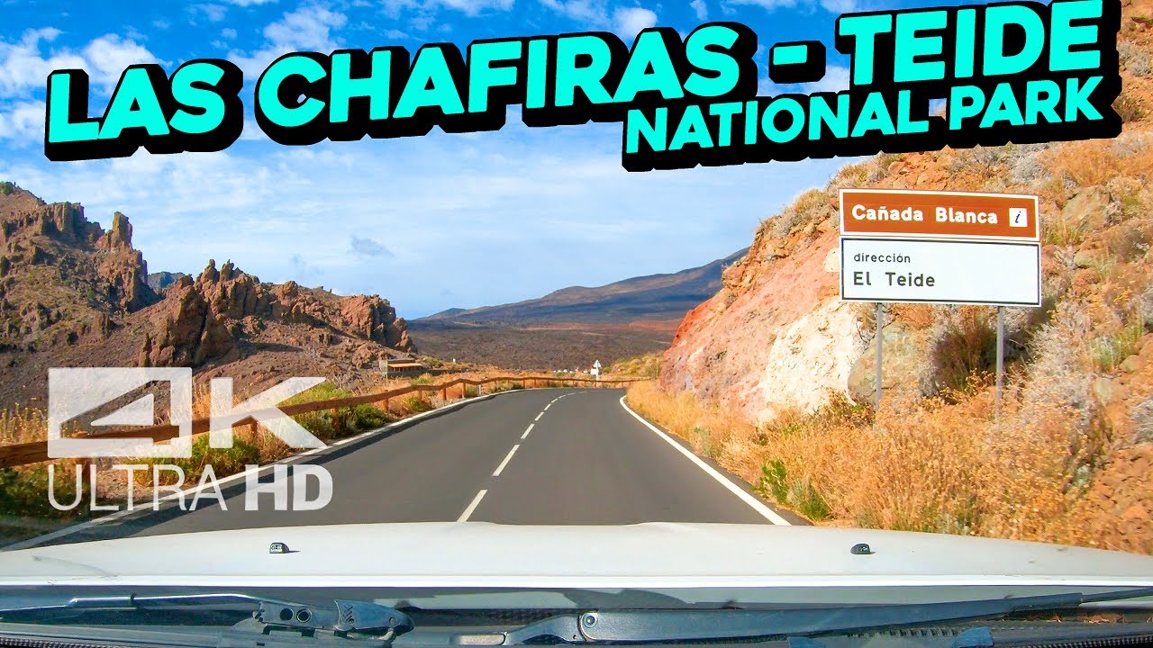 Driving from Las Chafiras to Teide NP, Tenerife, Canary Islands in 4K Ultra HD