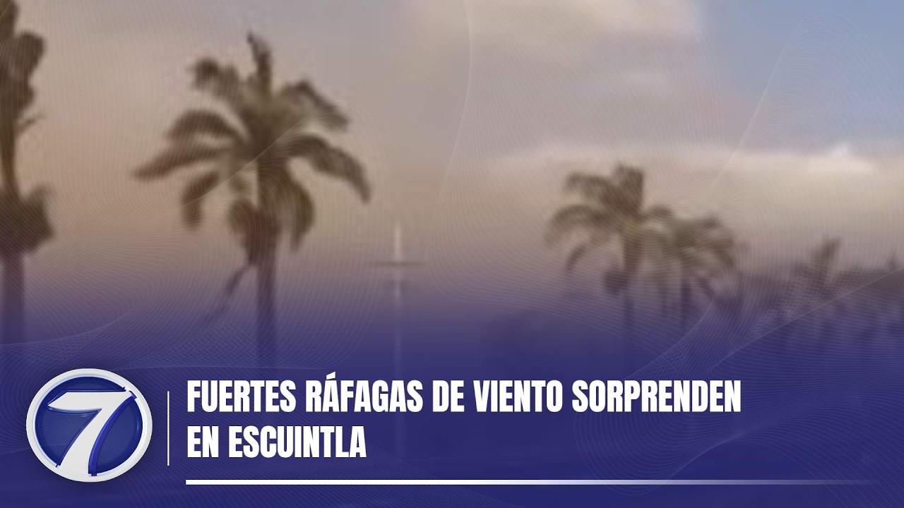 Fuertes ráfagas de viento sorprenden en Escuintla