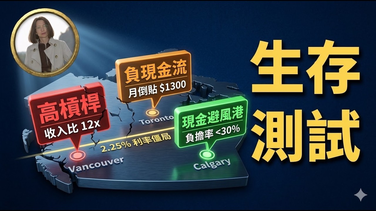 2026加拿大城市生存測試：當利率不再回頭，哪些房產正在失去它的避險價值？