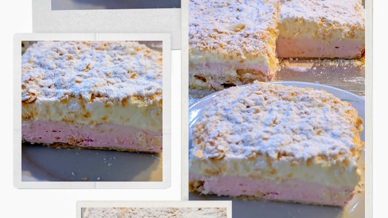 17.05 .25 NEW 💯➡️ CEA MAI RAFINATĂ, DELICIOASA SI RAPIDĂ PRĂJITURĂ "SPUMĂ DE ZMEURA IN FOI DE VIS"❤️