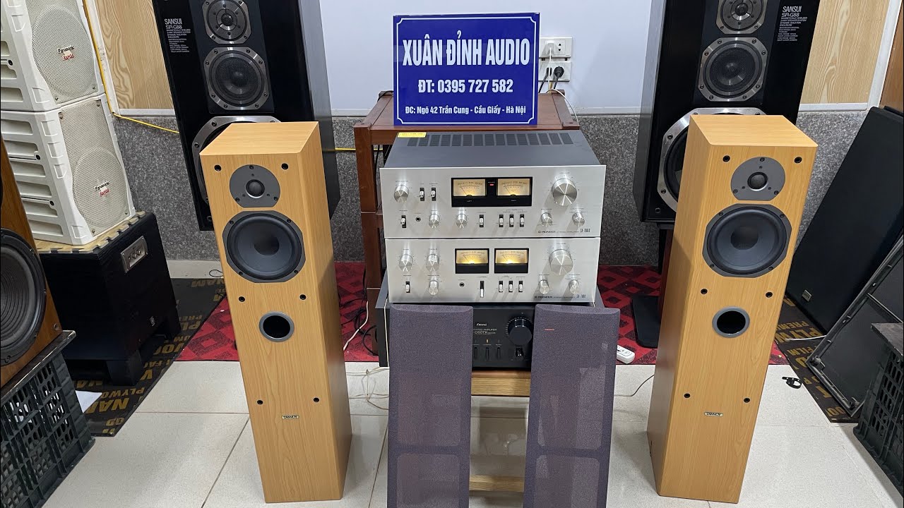 H&agrave;ng Mới Về, Loa Tannoy Mx3, Amply Pioneer 7800ii, Amply Pioneer 7800 H&agrave;ng B&atilde;i Đẹp Keng.