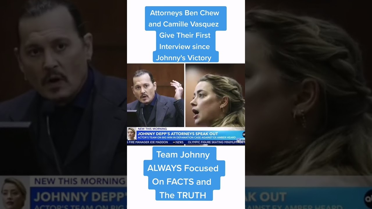 Camille Vasquez and Ben chew Johnny depp lawyer attorney first interview