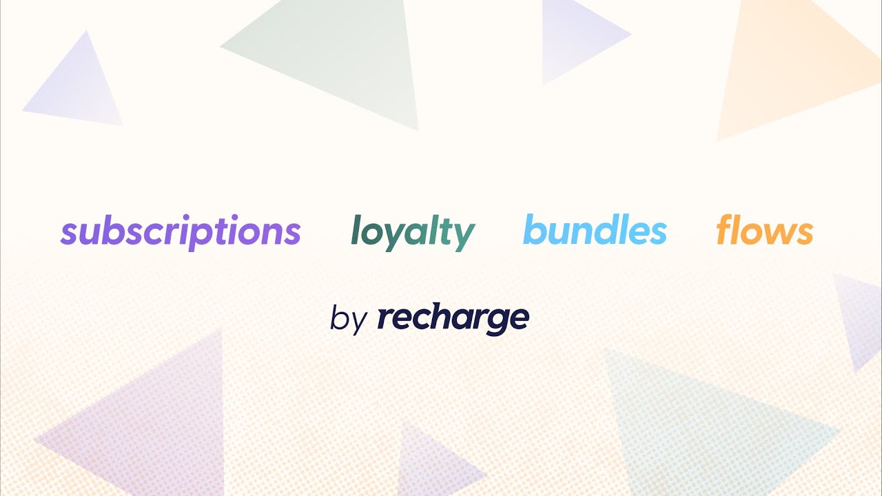 Introducing Recharge
