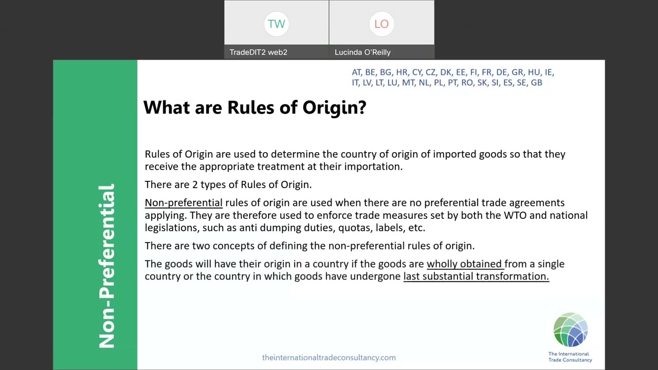 Export Academy Understanding Rules of Origin