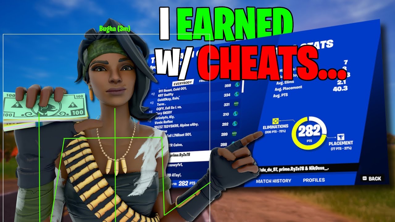 I Earned MONEY Using Fortnite Cheats (it was easy...)