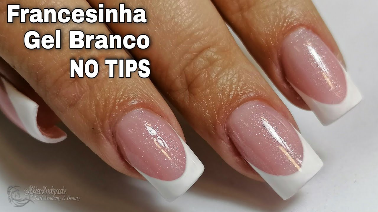 Como fazer Francesinha Fácil com Gel Branco no Tips