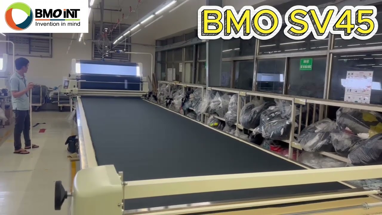 BMO-SV45 // Máy trải vải tự động // SV45 with roll fabric (one way) //