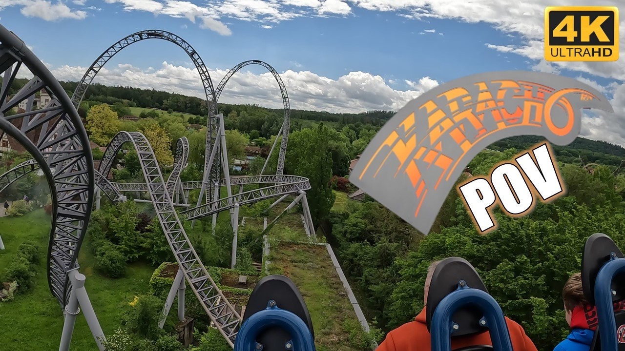 Karacho POV (Back Row, 4K 60FPS, 2024), Tripsdrill Gerstlauer Infinity Coaster | Non-Copyright