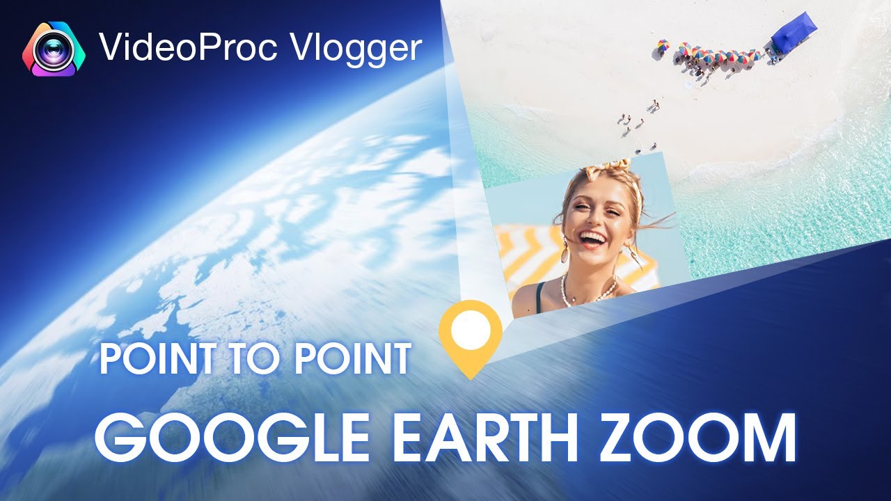 How to Do the Google Earth Studio Zoom Transition (Point To Point) Effect - VideoProc Vlogger