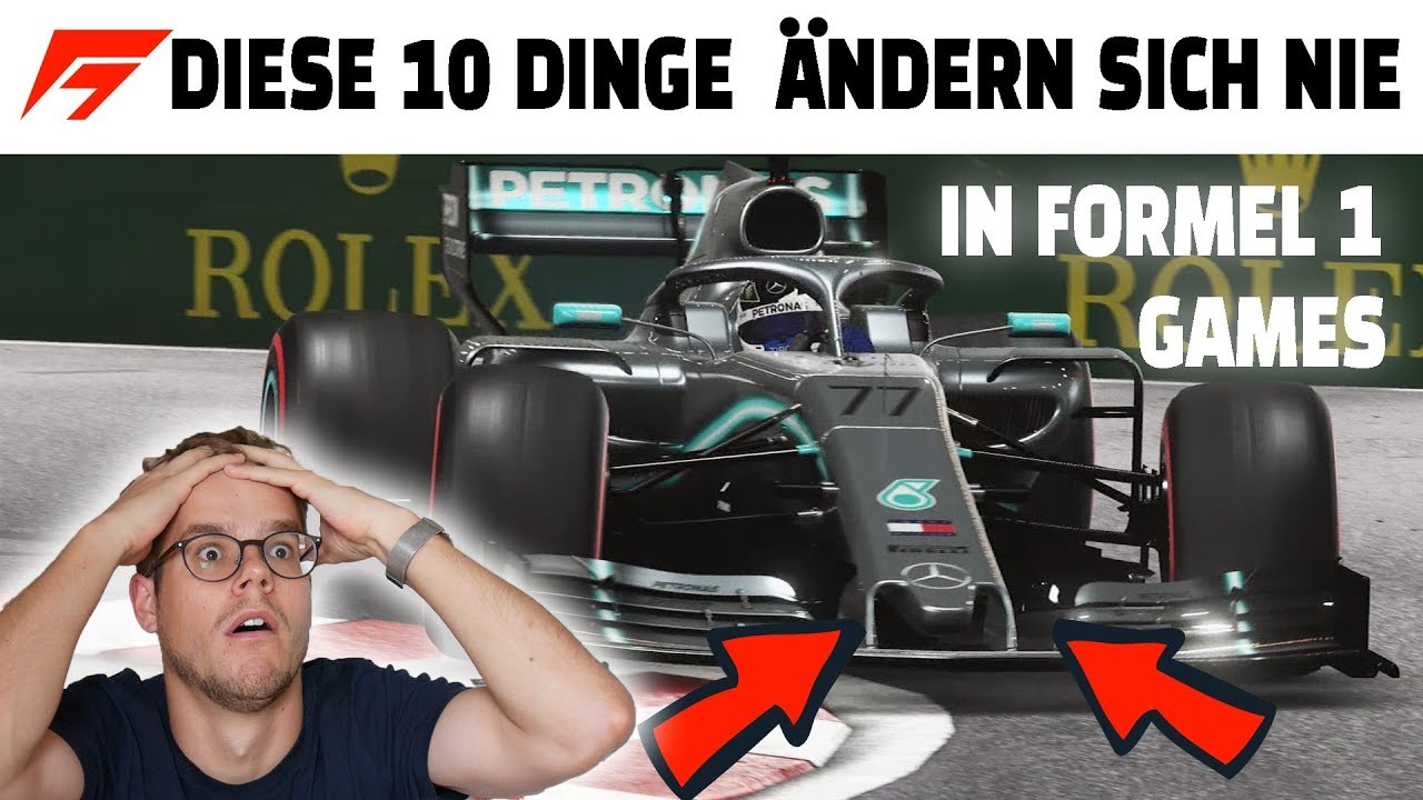 DIE 10 DINGE DIE SICH IN FORMEL 1 GAMES WOHL NIE ÄNDERN WERDEN