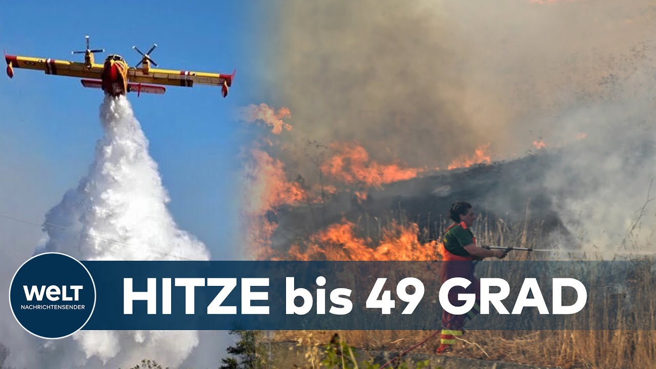 BRÄNDE & HITZE in Südeuropa: Nach Griechenland & Türkei brennt es nun auch auf SIZILIEN