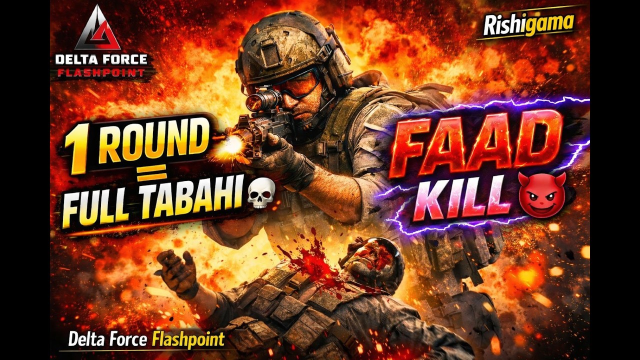 Delta Force Flashpoint 1 Round Mein Faad Kill 💀🔥 | Fight with rishigama 👿