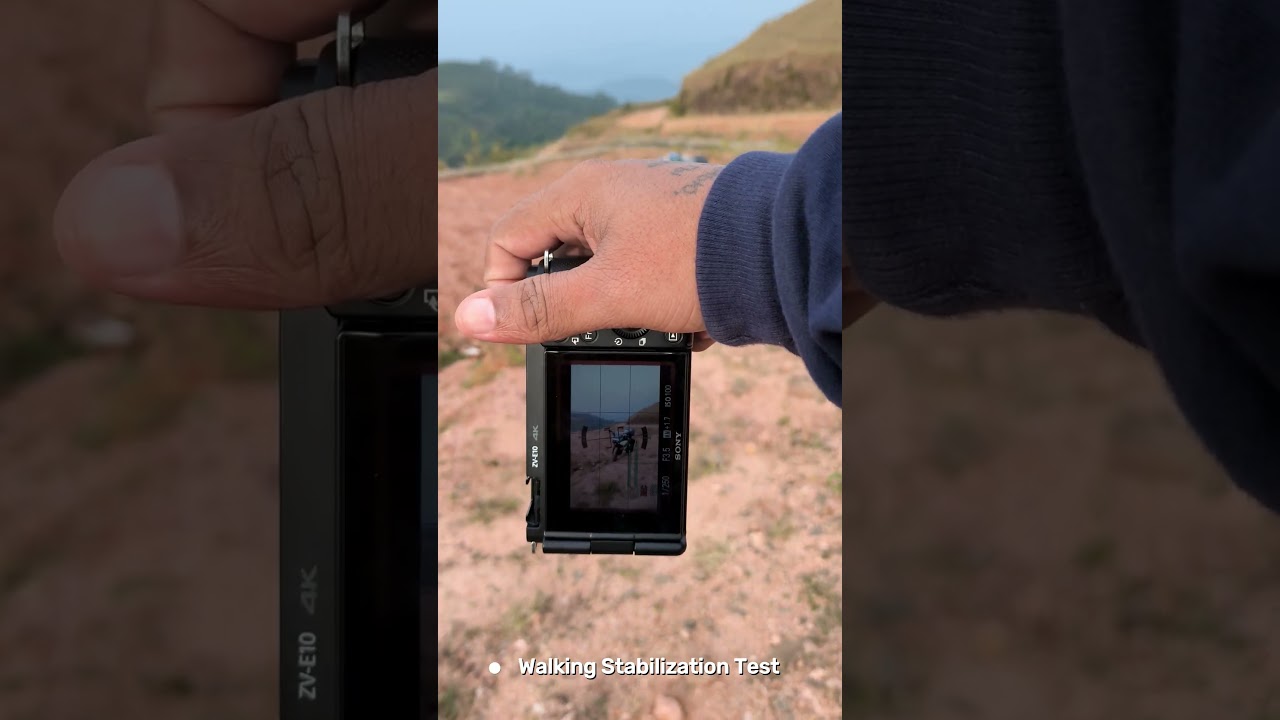 SONY ZV E10  stabilization test #sony