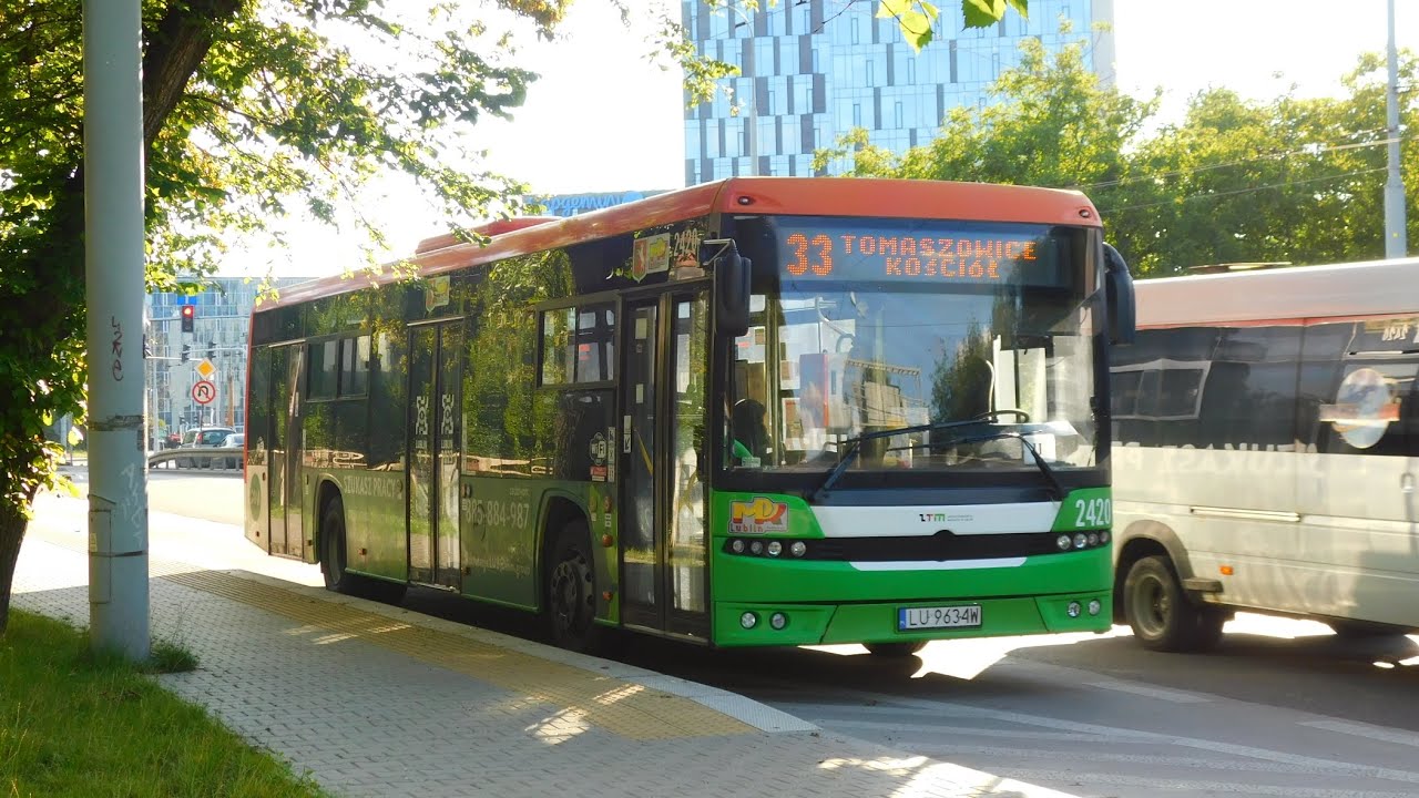 [Cała Trasa: Linia 33 TOMASZOWICE KOŚCIÓŁ] Autosan M12LF MPK Lublin #2420