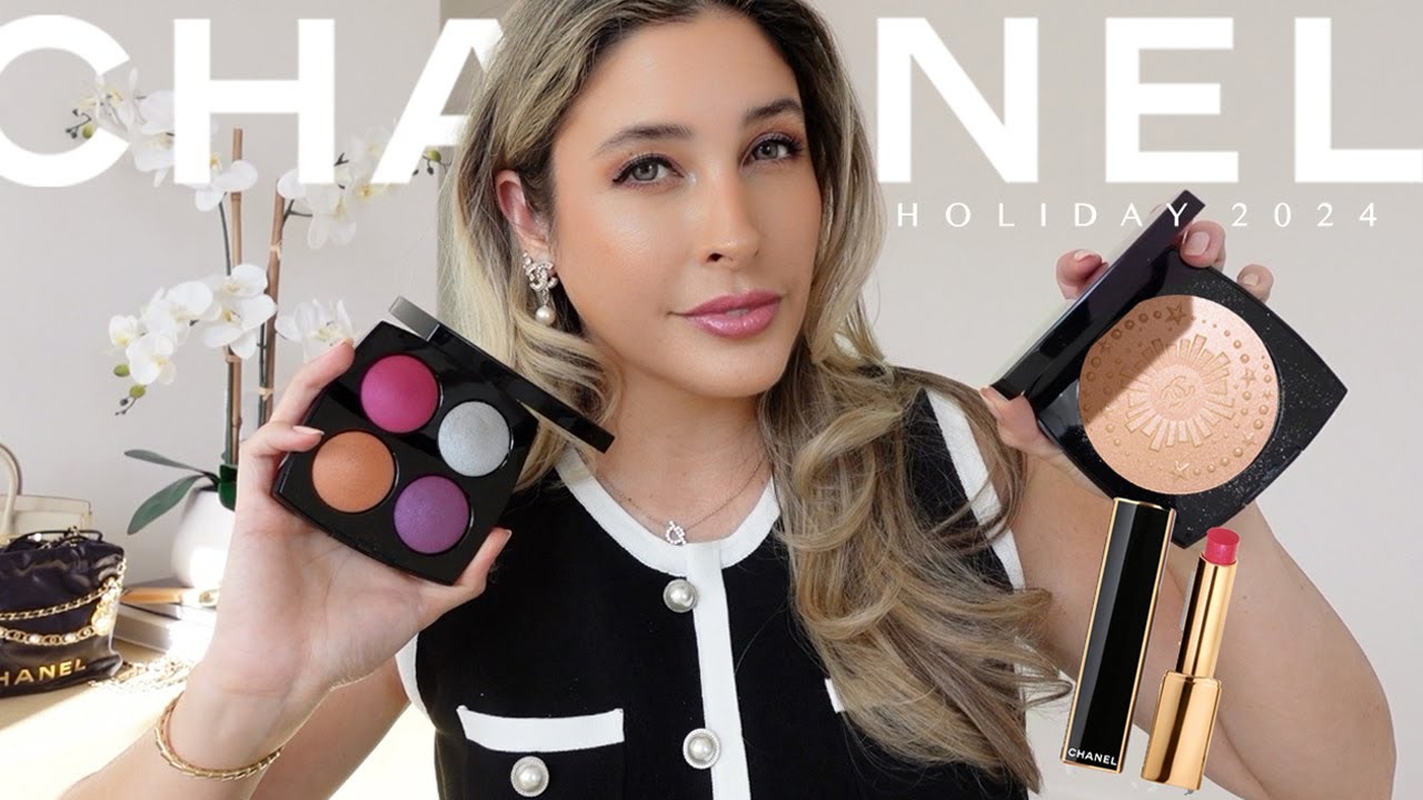 CHANEL HOLIDAY COLLECTION : 2024 ENCHANTED NIGHT Eyeshadow Blush + DIAMOND DUST Highlighter | REVIEW