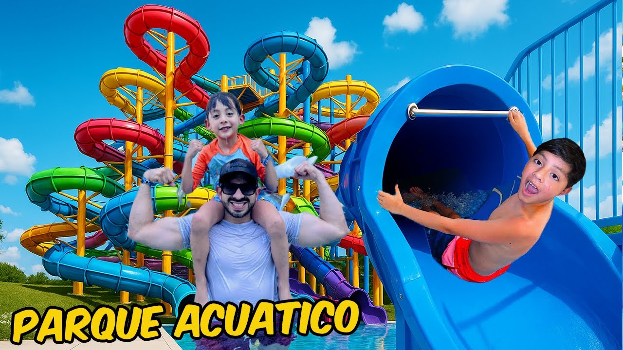 PASAMOS 24 HORAS EN UN PARQUE ACUATICO | Family Juega