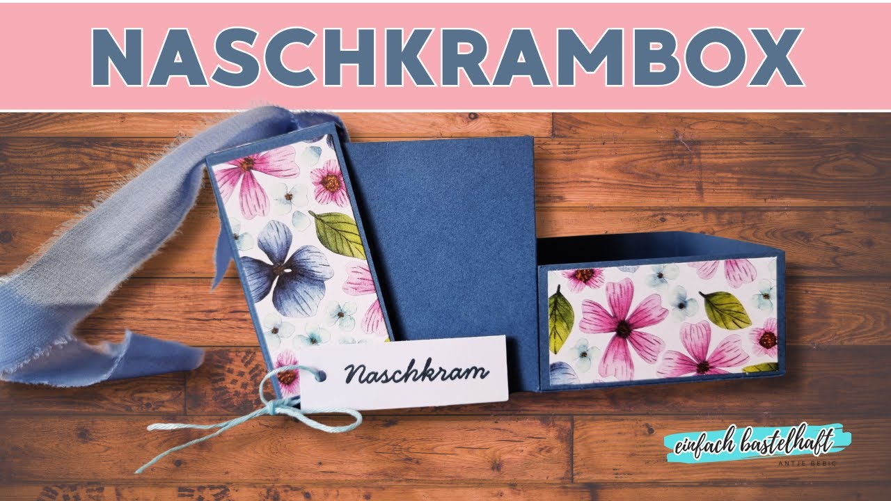 POP UP Box für Naschkram mit dem Designpapier "bleibende Blüten" von Stampin'Up!
