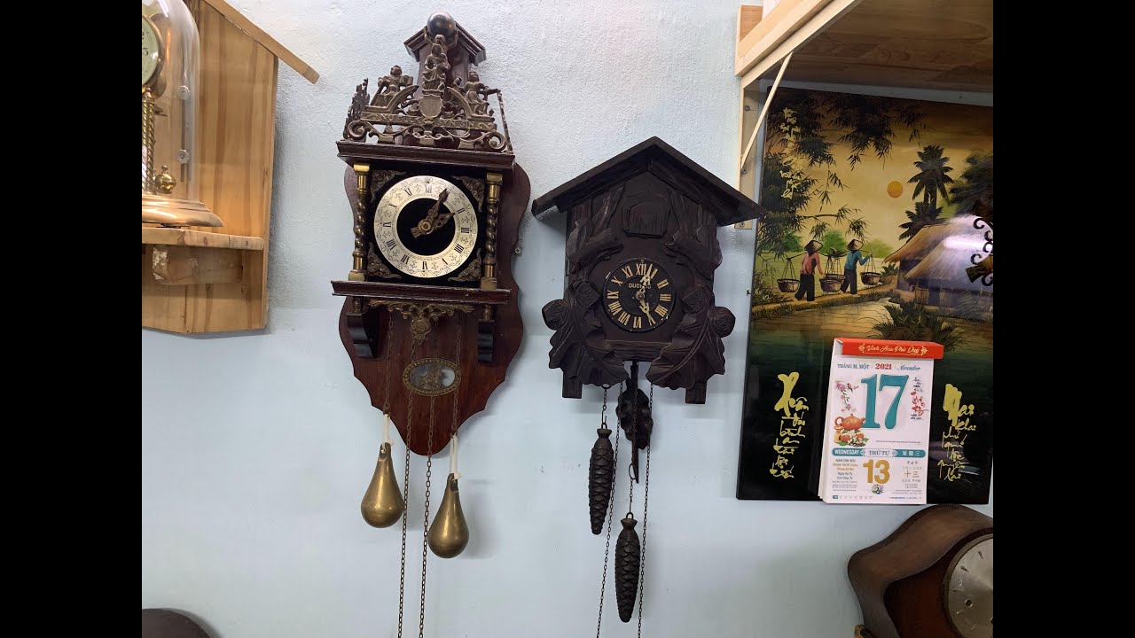 Sửa chửa đồng hồ cuckoo Nhật cổ - Japan antique cuckoo clock repair