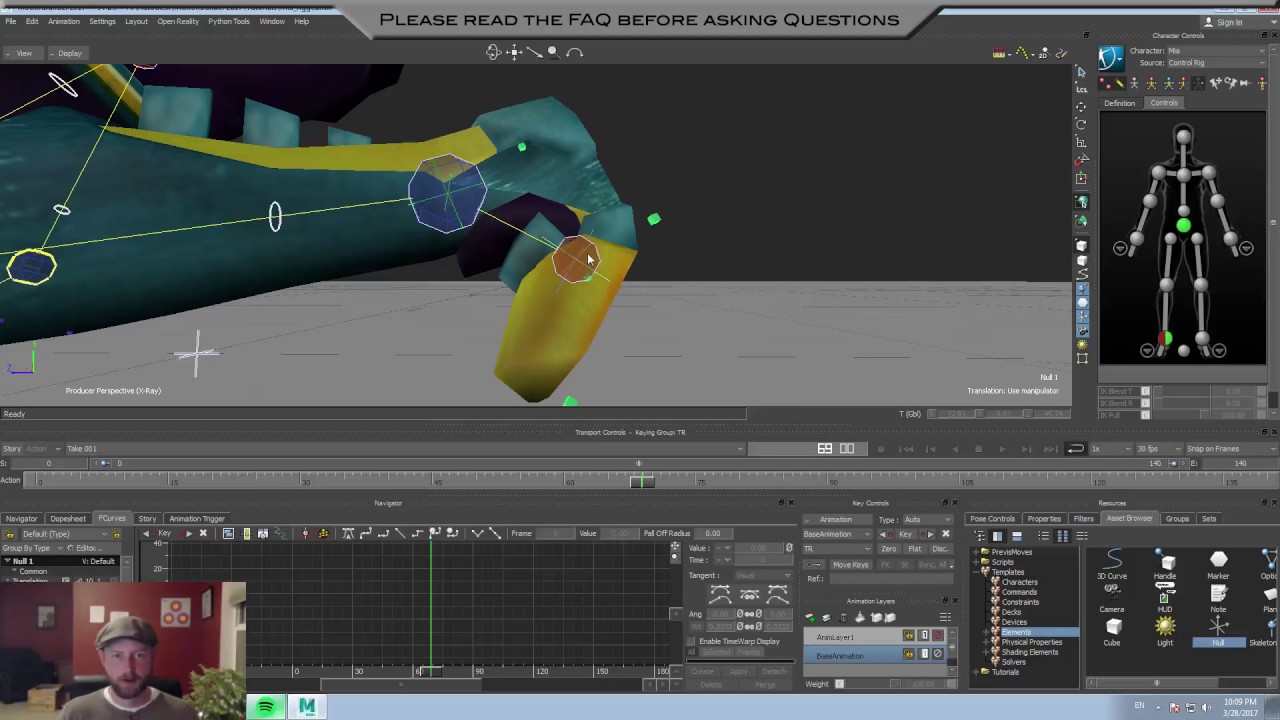 MotionBuilder Toe Pivot Tutorial using nulls