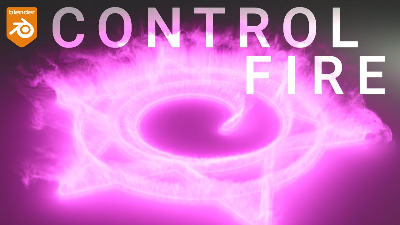 Dynamic Fire Simulation Control with Blender