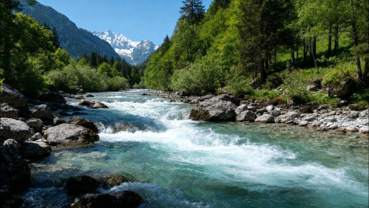 Flowing River Sound for Relaxation, Sleep & Focus