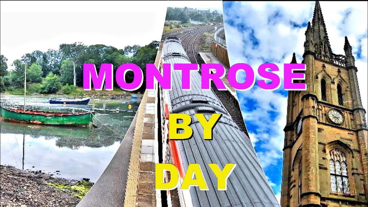 ❓ ❔🚷 🚯 🚳 🚱 🔞 📵 🚭 MONTROSE BY DAY. Angus. Scotland.
