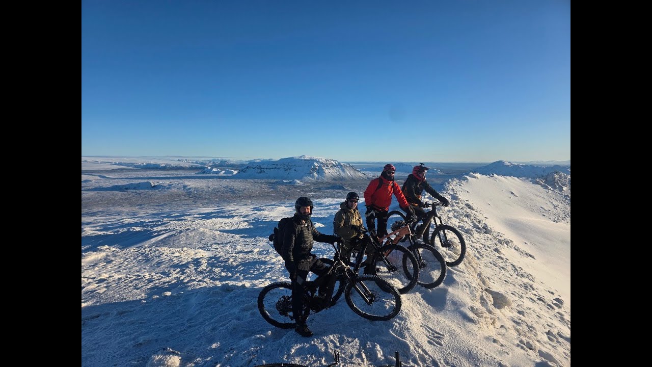 Mid winter MTB trip Iceland Skjaldbreiður and Þórisjökull glacier