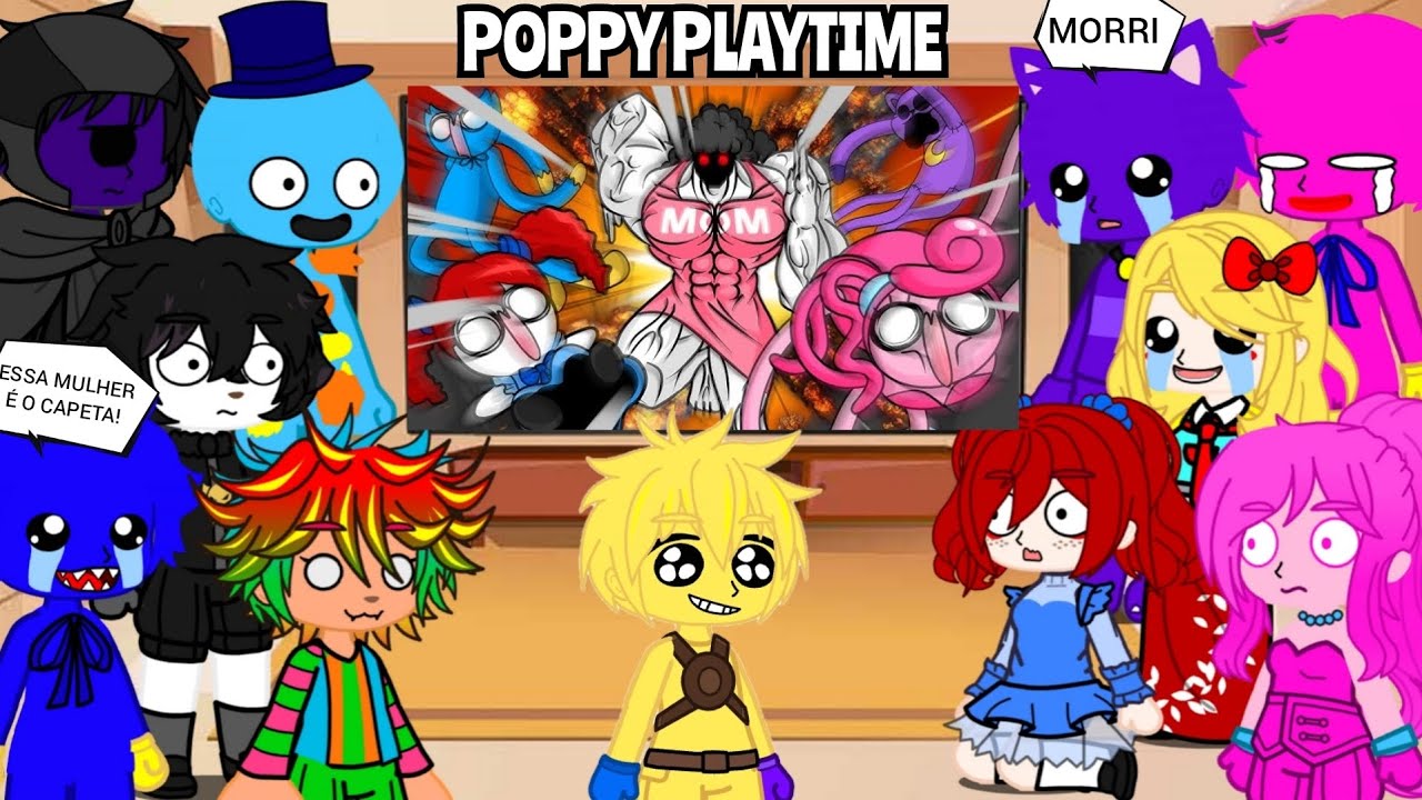 Poppy Playtime react Mom's Poppy Playtime - POPPY PLAYTIME CHAPTER 4 REACT TO MOM'S POPPY PLAYTIME