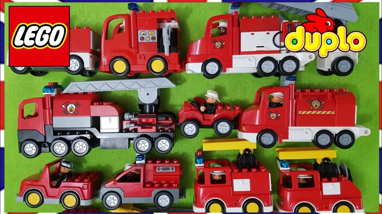🚒  LEGO DUPLO fire engine fire truck fire station 🚨
