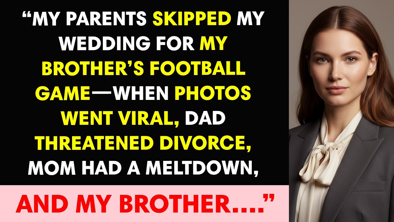 My Parents Skipped My Wedding for My Brother’s Football Game—When Photos Went Viral, Dad...
