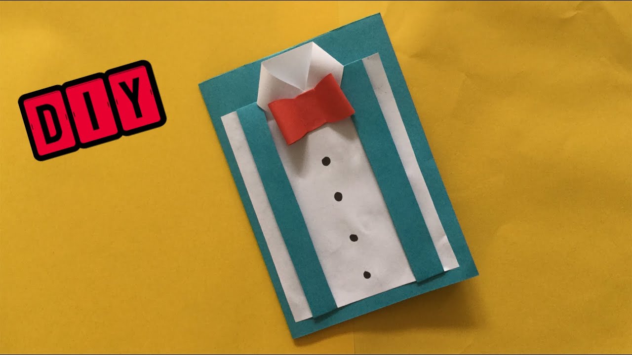 ☆ Bricolage Fête des pères ☆ Carte pour papa - Carte pour la Fête des pères ☆ Bricolage en papier