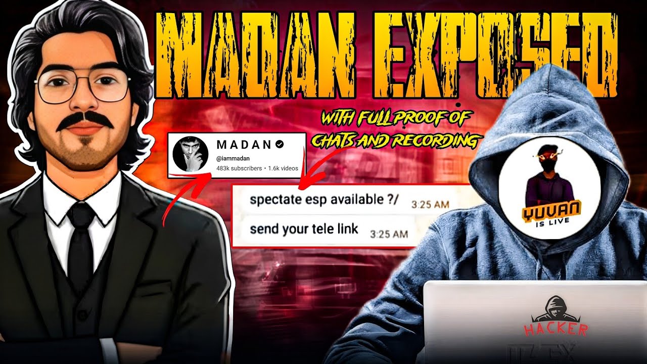 T1 player Yuvan Caught Red handed while using H@cks || @iammadan Exposed H@ckers