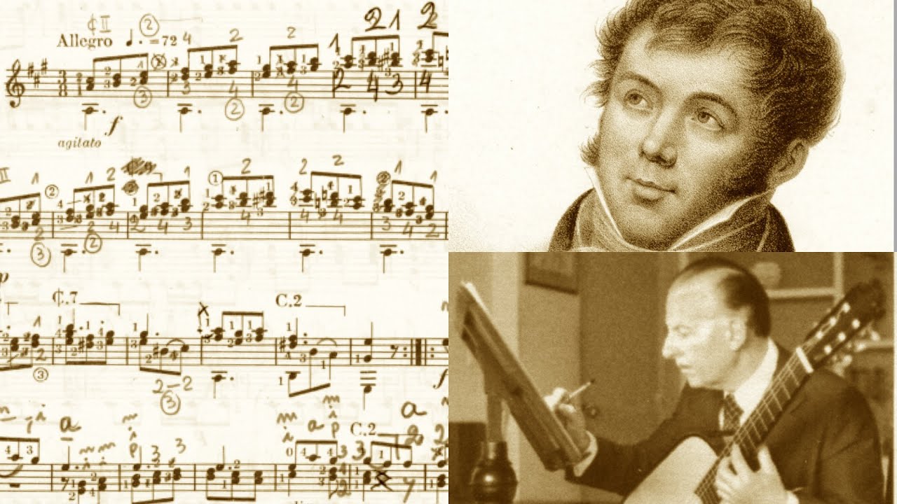 Fernando Sor - Study op.6 no.6 played by Abel Carlevaro