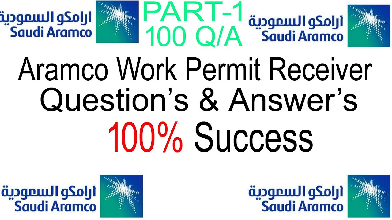 Aramco Work Permit Receiver Question & Answer Part#1 | Bilal EduInfo