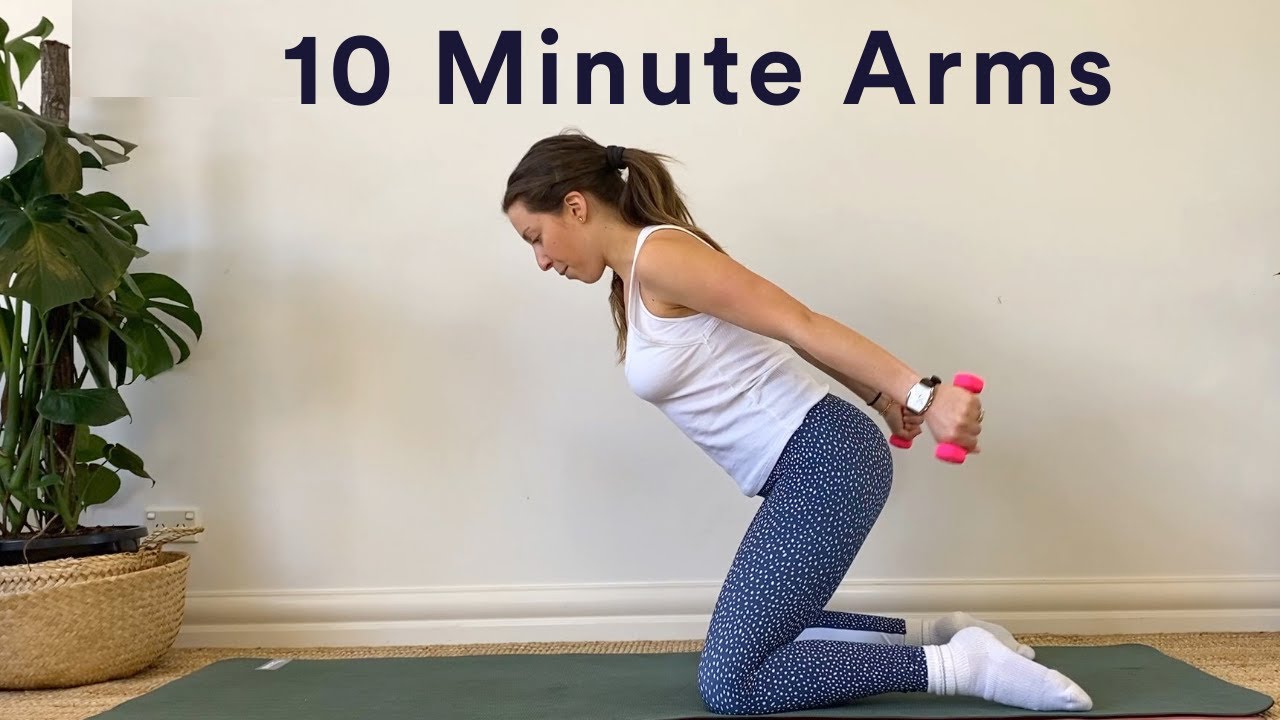 10 Minutes Pilates Arm Workout With Weights