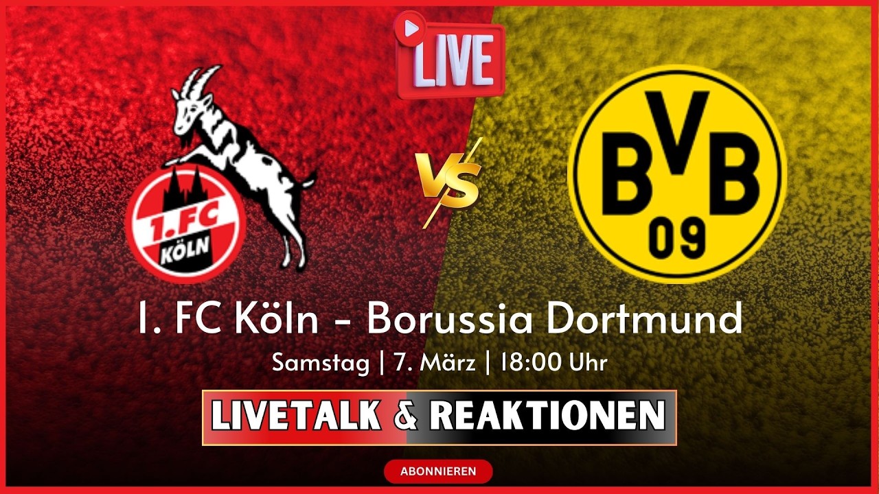 🔴25. Spieltag  | 1. FC Köln - Borussia Dortmund | 1.Bundesliga | TV/PC FORMAT |#KOE vs. #BVB