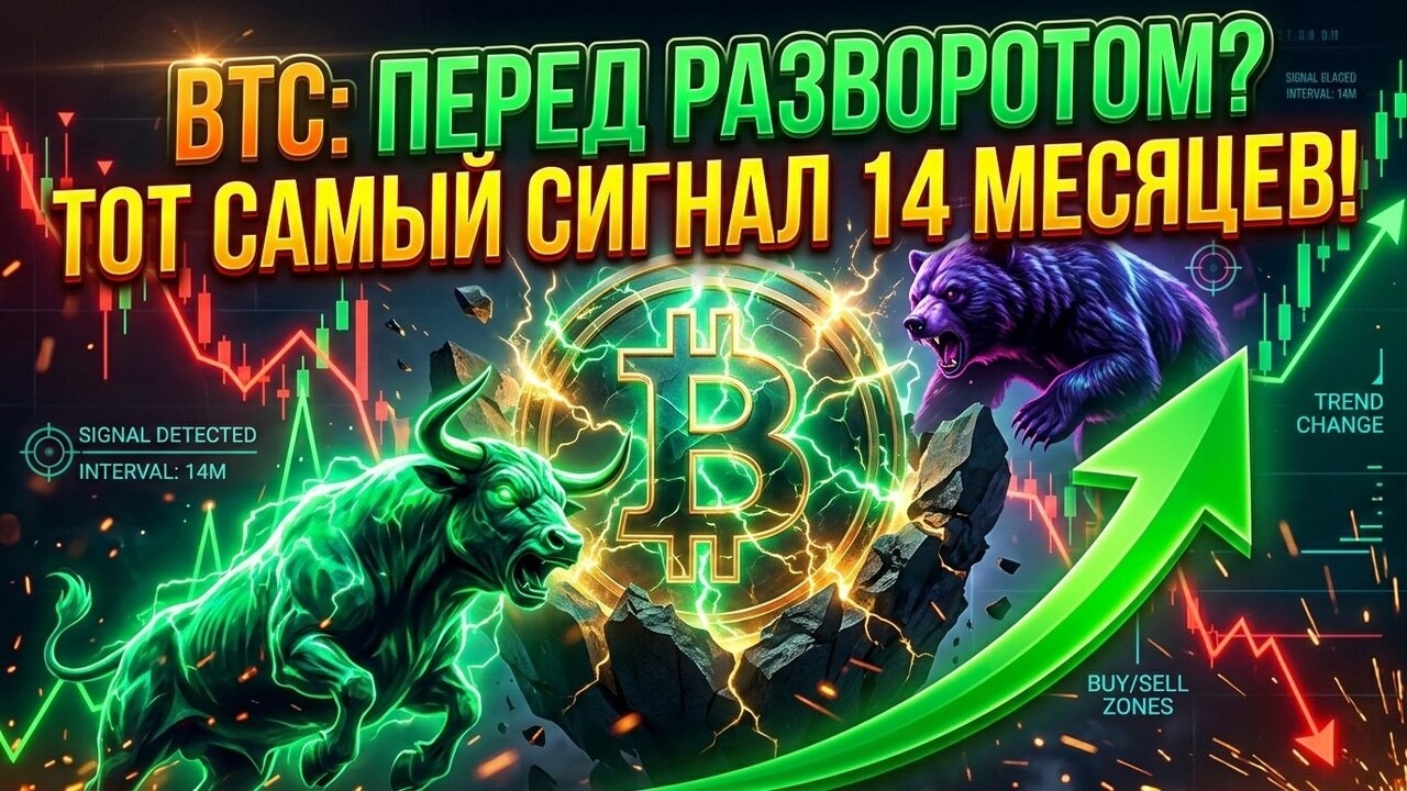 ✅ BTC на Пороге Разворота? Этот Сигнал Появляется Каждые 14 Месяцев!