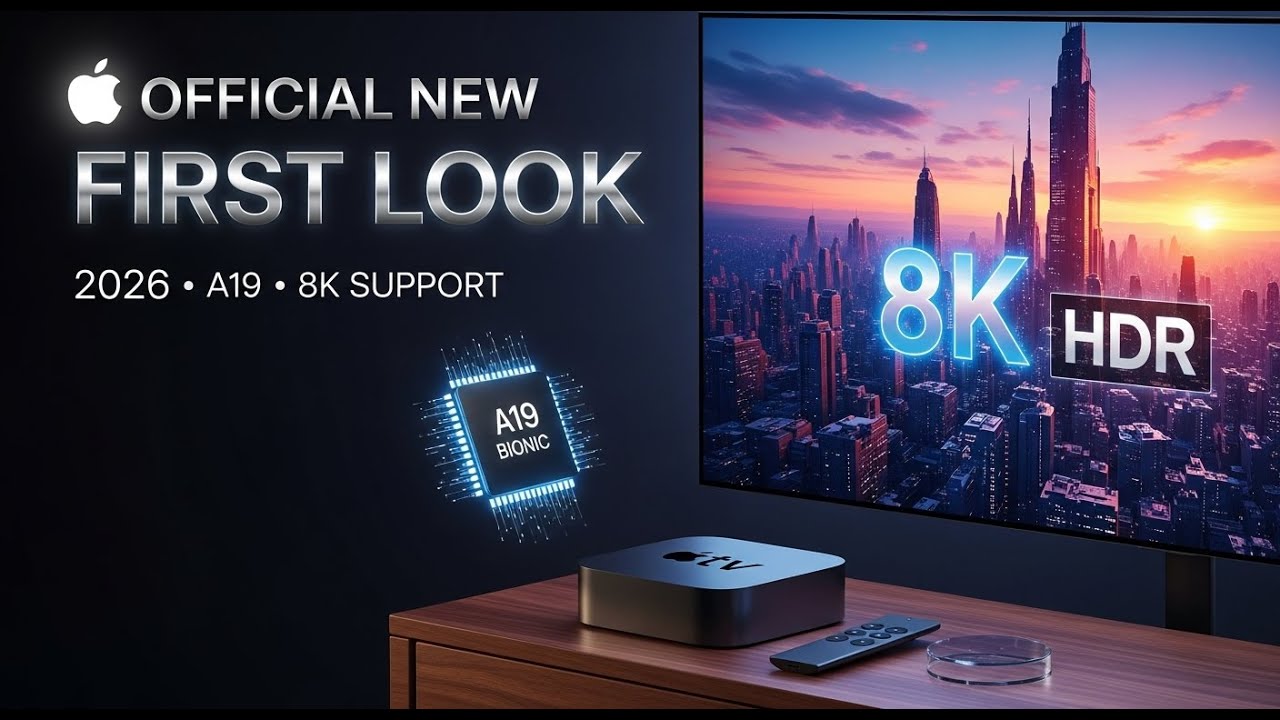 Apple TV 4K (2026) Official New First Look - 8K Support, A19 Chip & Release Date!