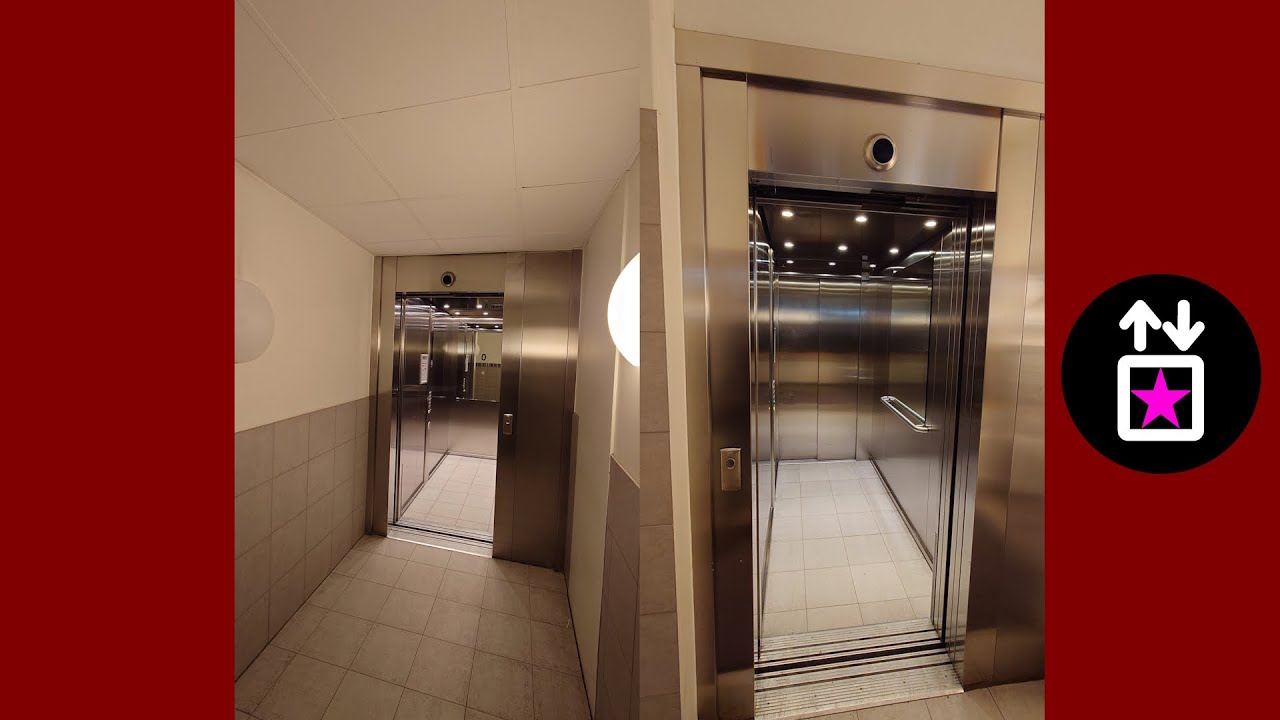 2x 2012 KONE MonoSpace MRL-Traction Elevators @ Lindhagensgatan 110, Stockholm, Sweden!