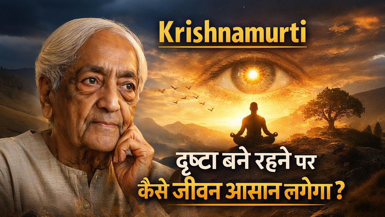 कृष्णमूर्ति का रहस्य दृष्टा बनते ही जीवन आसान क्यों लगने लगता है