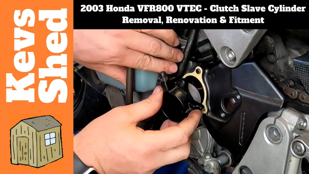 Honda VFR800 VTEC 2003 года — снятие, ремонт и установка рабочего цилиндра сцепления