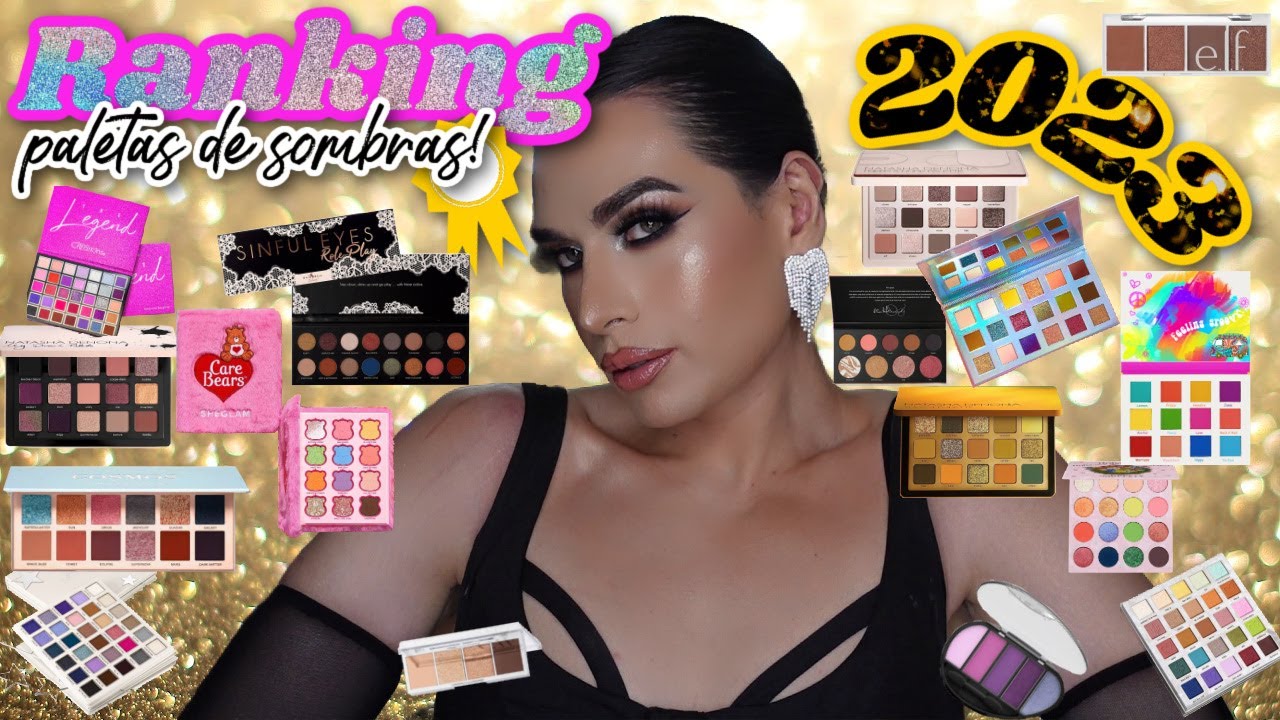 RANKING PALETAS DE SOMBRAS 2023 🌟🥰💜🥳  #eyeshadow #eyeshadowpalette #paletadesombras #bestof2023