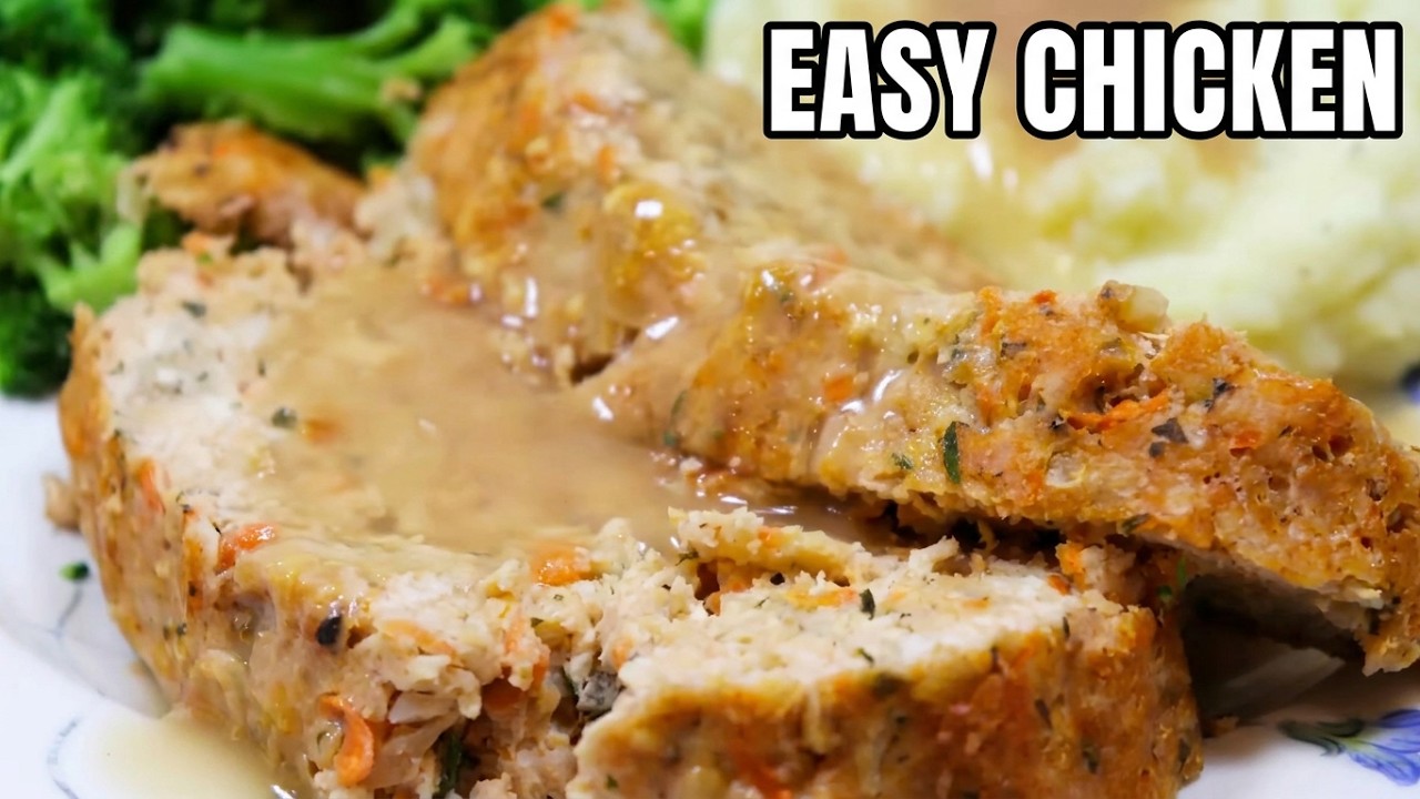 Easy Chicken Meatloaf | Ground Chicken Meatloaf Recipe | MOLCS Easy Recipes