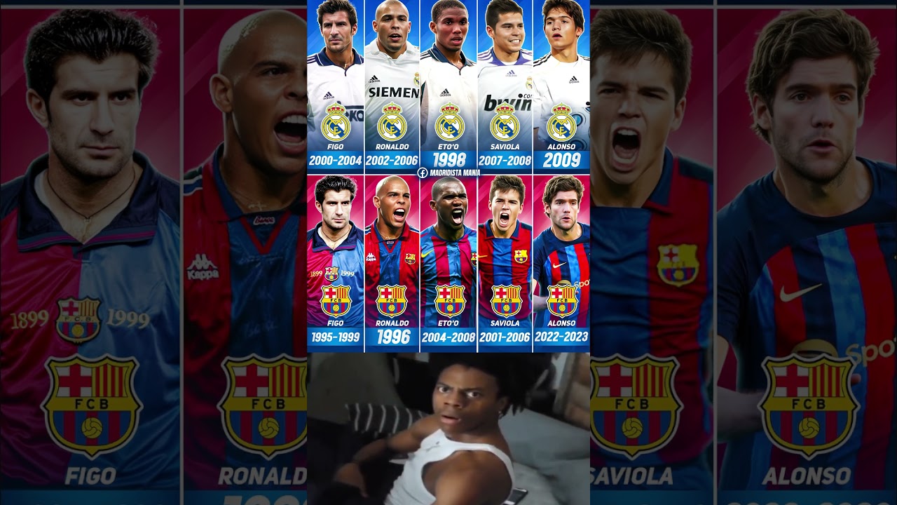 ⚔️  Players who switched between Bar&ccedil;a and Madrid? Alonso, Saviola, Eto&rsquo;o, Ronaldo, and Figo!  🔄