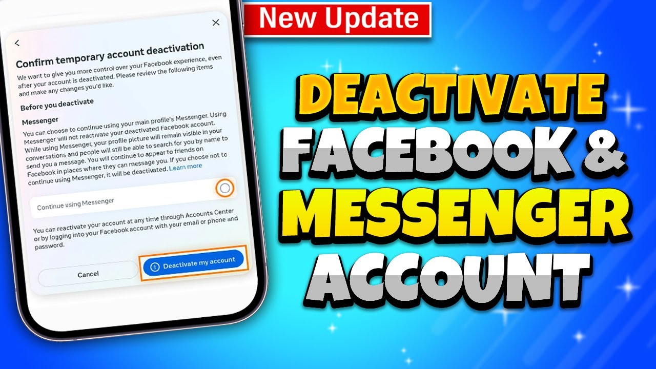 How To Deactivate Facebook and Messenger Account 2026 [New Ways]