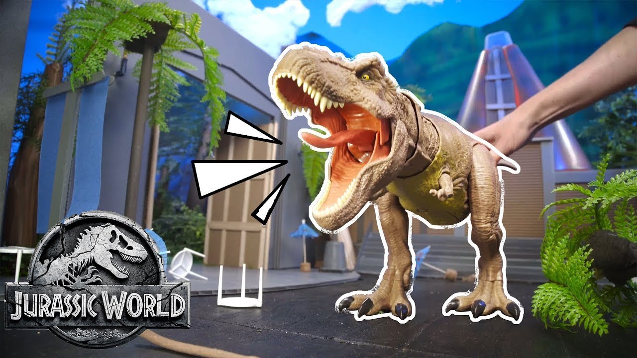 Jurassic World: Camp Cretaceous | AVOID the T. REX! GET to the BEACON! | Mattel Action!