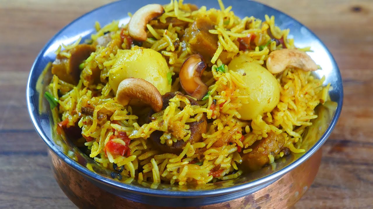 Rajasthani Gutta Pulao - Spicy Lunch Recipe!