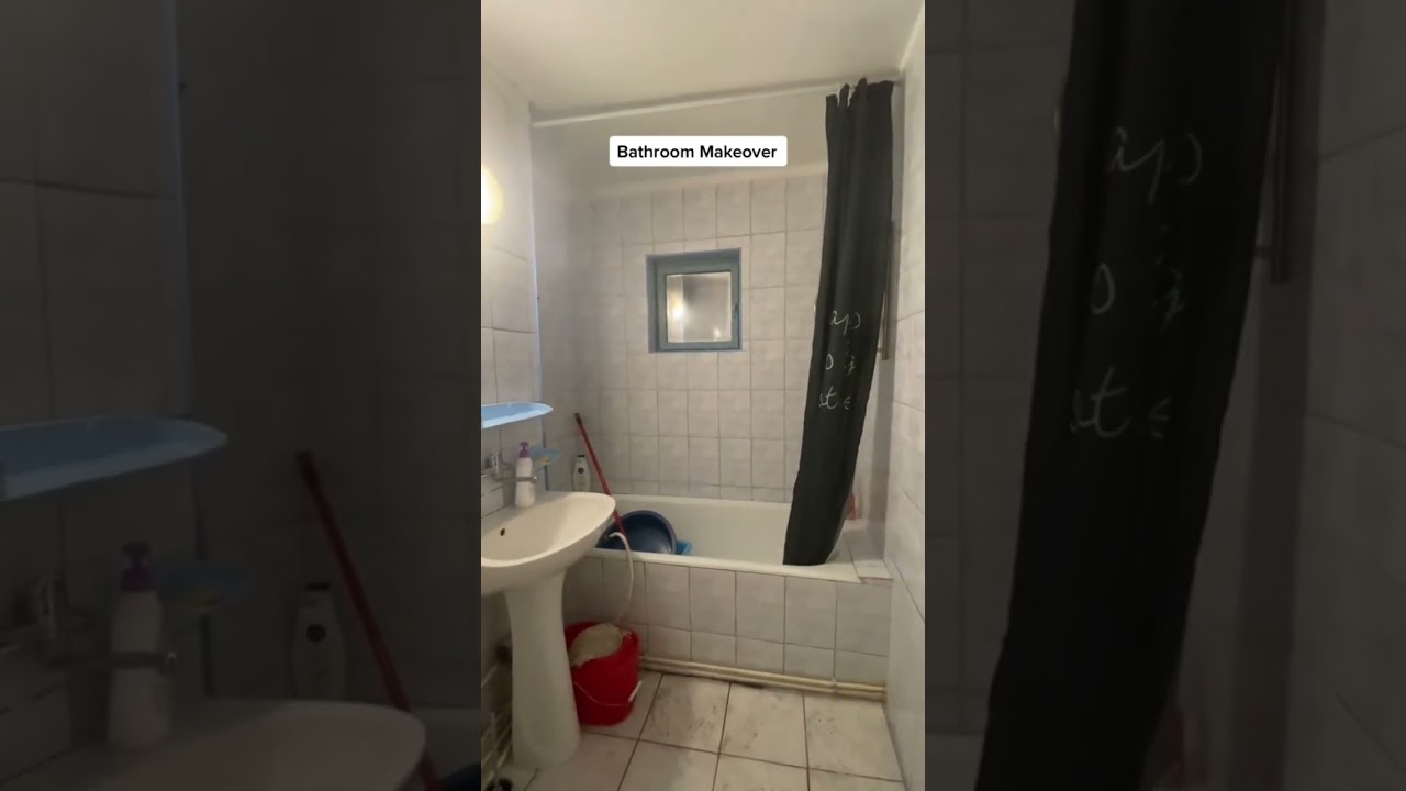 Am renovat baia unui apartament destinat inchirierii. #interiordesign #roommakeover #bathroomdesign