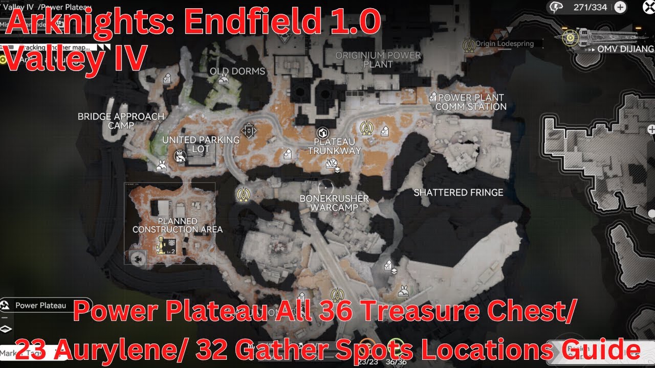 Valley IV Power Plateau All Treasure Chest/ Aurylene/ Gather Spot Locations Guide【AK: Endfield 1.0】